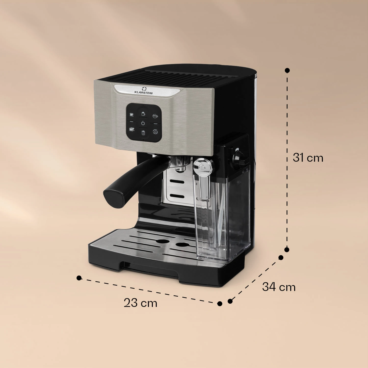 BellaVita Kaffeemaschine 3-in-1 1450 W 20 Bar Milchschäumer 8 BellaVita Kaffeemaschine 3-in-1 1450 W 20 Bar Milchschäumer – Bild 6