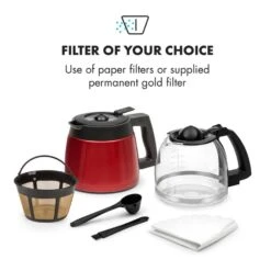 Aromatica II Duo Kaffeemaschine, Integriertes Mahlwerk, 1,25 L, Rot 16 Aromatica II Duo Kaffeemaschine, Integriertes Mahlwerk, 1,25 L, Rot -Küchenbedarf Angebote 10032866 yy 0004 logo Klarstein Aromatica II Duo Kaffeemaschine rot