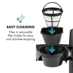 Aromatica II Kaffeemaschine, Mahlwerk, 1,25 L, Silber -Küchenbedarf Angebote 10032872 yy 0007 logo Klarstein Aromatica II Kaffeemaschine silber