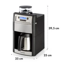 Aromatica II Thermo Kaffeemaschine, Mahlwerk, 1,25 L, Silber -Küchenbedarf Angebote 10032875 yy 0011 logo Klarstein Aromatica II Thermo Kaffeemaschine silber