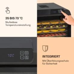 Arizona Jerky Dörrautomat 500W 35-70°C Digitales Touch-Display -Küchenbedarf Angebote 10033020 de 0004 logo