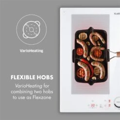 Delicatessa 60 Induktionskochfeld 4 Zonen 7000W Timer Weiß -Küchenbedarf Angebote 10033027 yy 0003 logo Klarstein Delicatessa 60 Induktionskochfeld weiss