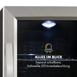 Beersafe M Kühlschrank 33 Liter 2 Böden Panoramaglastür Edelstahl -Küchenbedarf Angebote 10033119 de 0005 logo