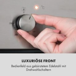 Kalahari Elektrischer Einbaubackofen 2300W 7 Funktionen Schwarz -Küchenbedarf Angebote 10033187 de 0004 logo
