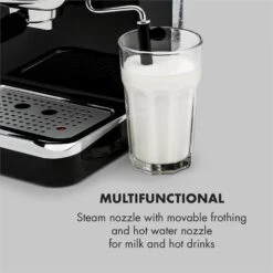 Espressionata Gusto Espressomaschine 1100W 15 Bar Druck Schwarz -Küchenbedarf Angebote 10033209 yy 0007 logo Klarstein Espressionata Gusto Espressomaschine