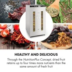 Master Jerky 24 Dörrautomat 5850W 40-90 °C 15h-Timer Edelstahl Silber -Küchenbedarf Angebote 10033214 yy 0005 logo Klarstein Master Jerky 24 Doerrautomat silber