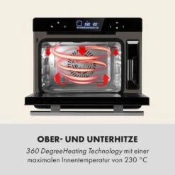 MasterFresh Dampfbackofen 230°C 24l Touch-Bedienfeld Schwarz 16 MasterFresh Dampfbackofen 230°C 24l Touch-Bedienfeld Schwarz -Küchenbedarf Angebote 10033284 de 0004 logo