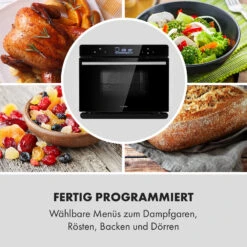 MasterFresh Dampfbackofen 230°C 24l Touch-Bedienfeld Schwarz 19 MasterFresh Dampfbackofen 230°C 24l Touch-Bedienfeld Schwarz -Küchenbedarf Angebote 10033284 de 0007 logo