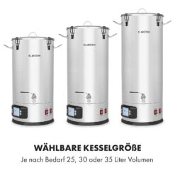 Maischfest Maischekessel 5 Teile 1500/3000W 30l LCD Edelstahl -Küchenbedarf Angebote 10033340 de 0003 logo