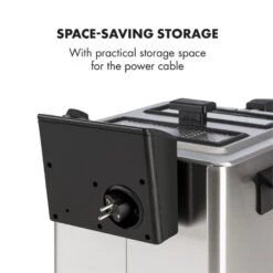 Family Fry Fritteuse 3000W Oil Drain Technology Edelstahl Silber -Küchenbedarf Angebote 10033342 yy 0009 logo Klarstein Family Fry Fritteuse 3000W silber