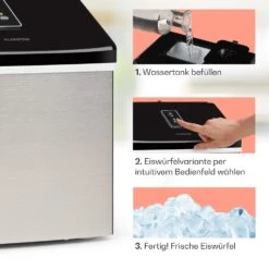 Clearcube Eiswürfelmaschine Klareis 13kg/24h Edelstahl Schwarz -Küchenbedarf Angebote 10033350 de 0004 usp
