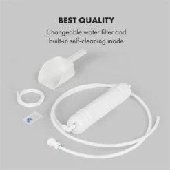 Glacial XL Profi-Eiswürfelmaschine 38kg/d 15l LED Edelstahl Schwarz 16 Glacial XL Profi-Eiswürfelmaschine 38kg/d 15l LED Edelstahl Schwarz -Küchenbedarf Angebote 10033442 yy 0008 logo Klarstein Glacial XL Profi Eiswuerfelmaschine 15 L