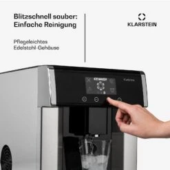 Eiszeit Eiswürfelmaschine Edelstahl 3 Eiswürfelgrößen Silber -Küchenbedarf Angebote 10033478 de 0006 usp