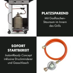 Gazooka 2.0T Gas BBQ Grill 2x3kW Brenner Edelstahl 17 Gazooka 2.0T Gas BBQ Grill 2x3kW Brenner Edelstahl -Küchenbedarf Angebote 10033532 de 0005 logo