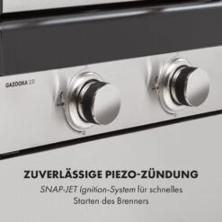 Gazooka 2.0T Gas BBQ Grill 2x3kW Brenner Edelstahl 20 Gazooka 2.0T Gas BBQ Grill 2x3kW Brenner Edelstahl -Küchenbedarf Angebote 10033532 de 0008 logo