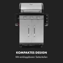 Gazooka 3.0T BBQ Grill 3x3kW Brenner 4 Rollen Edelstahl -Küchenbedarf Angebote 10033533 de 0003 logo