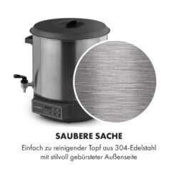 Lady Marmalade Einkochautomat Getränkespender 27L 100°C 12h Edelstahl -Küchenbedarf Angebote 10033825 de 0006 logo