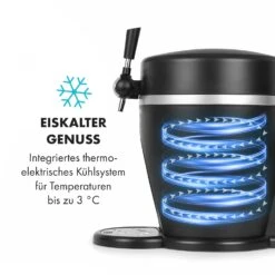 Tap2Go Mobile 2-in1 Bierzapfanlage Mit Getränkekühler 5l/13l Schwarz -Küchenbedarf Angebote 10034006 de 0005 logo