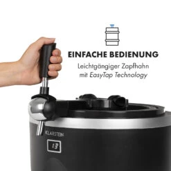 Tap2Go Mobile 2-in1 Bierzapfanlage Mit Getränkekühler 5l/13l Schwarz -Küchenbedarf Angebote 10034006 de 0007 logo