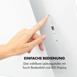 Helena 60 Dunstabzugshaube 595 M³/h LED-Display Weiß -Küchenbedarf Angebote 10034101 de 0004 logo