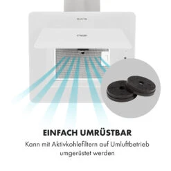 Helena 60 Dunstabzugshaube 595 M³/h LED-Display Weiß -Küchenbedarf Angebote 10034101 de 0008 logo