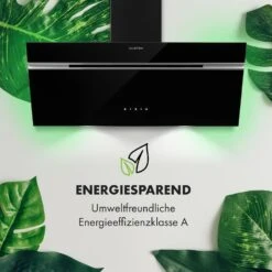 Alina Dunstabzugshaube 90cm 600 M³/h LED-Display Ambientelicht Schwarz -Küchenbedarf Angebote 10034106 de 0003 logo