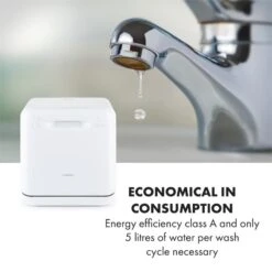 Aquatica Geschirrspüler Freistehend Installationsfrei 2 Gedecke 860W 21 Aquatica Geschirrspüler Freistehend Installationsfrei 2 Gedecke 860W -Küchenbedarf Angebote 10034126 yy 0009 logo Klarstein Aquatica Geschirrspueler weiss