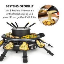 Fonduelette Raclette Und Fondue 1350W 1 Liter 38 Cm Ø Für 8 Personen -Küchenbedarf Angebote 10034138 de 0003 logo