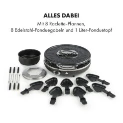 Fonduelette Raclette Und Fondue 1350W 1 Liter 38 Cm Ø Für 8 Personen -Küchenbedarf Angebote 10034138 de 0006 logo