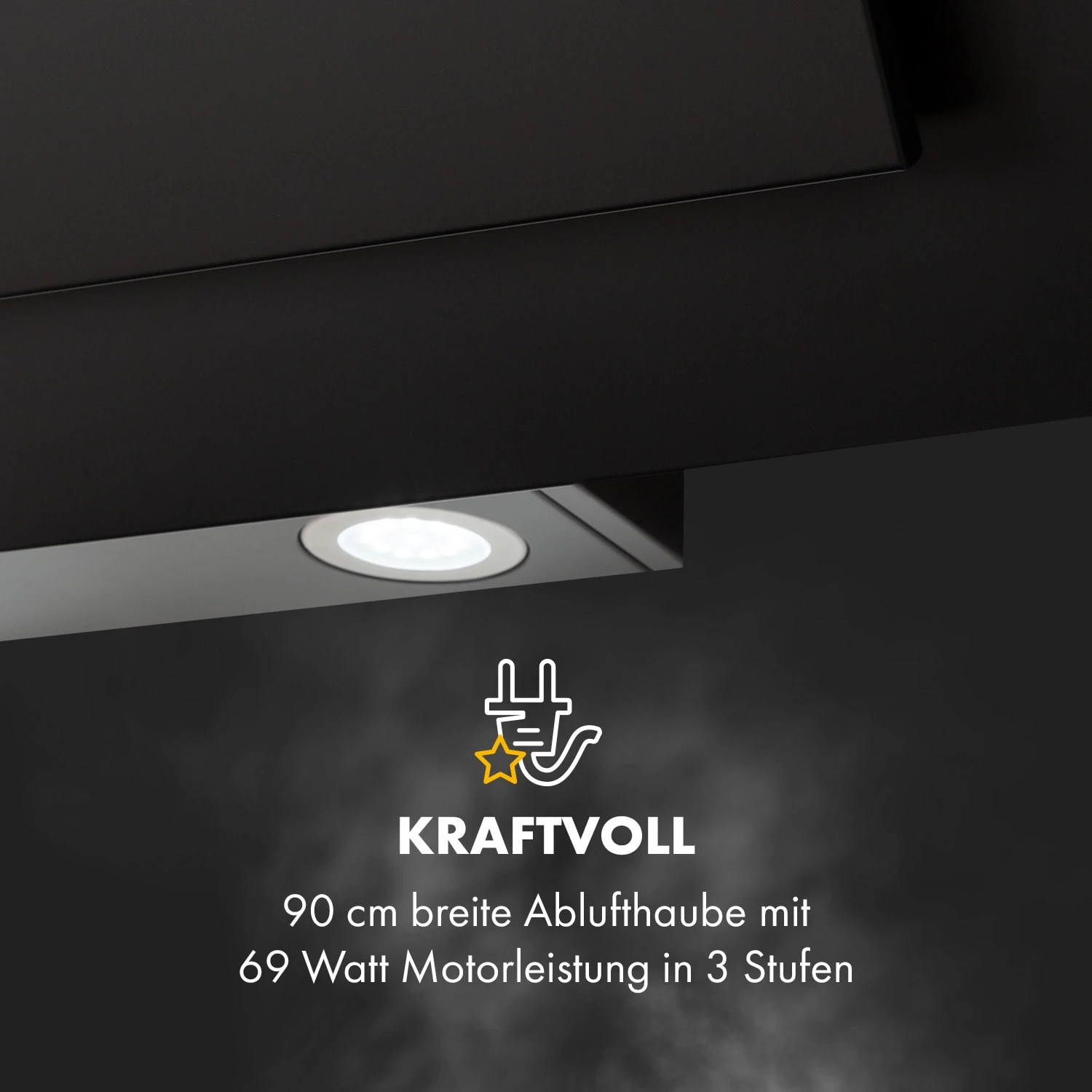 Athena 90 Dunstabzugshaube 90cm 300m³/h 69W Edelstahl 10 Athena 90 Dunstabzugshaube 90cm 300m³/h 69W Edelstahl – Bild 8