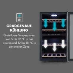 Vinamour 45 DuoWeinkühlschrank 2 Zonen 118 Ltr / 45 Fl 5-18 °C -Küchenbedarf Angebote 10034216 de 0005 logo