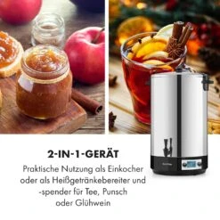 KonfiStar 50 Digital Einkocher Getränkespender 2500W 50L 100°C 180min 18 KonfiStar 50 Digital Einkocher Getränkespender 2500W 50L 100°C 180min -Küchenbedarf Angebote 10034240 de 0007 logo