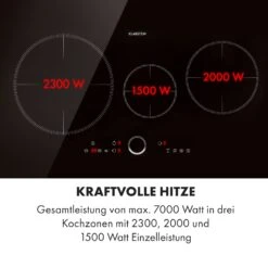 Delicatessa 80 Einbaukochfeld Induktion 3 Zonen 7400W Glaskeramik -Küchenbedarf Angebote 10034243 de 0004 logo