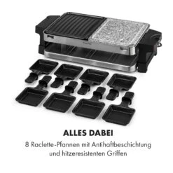 Sirloin Raclette 1500W Aluminium / Stein 8 Personen Kontroll-LED -Küchenbedarf Angebote 10034275 de 0006 logo