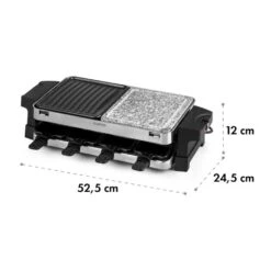 Sirloin Raclette 1500W Aluminium / Stein 8 Personen Kontroll-LED -Küchenbedarf Angebote 10034275 yy 0008 logo Klarstein Sirloin Raclette 1500W