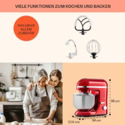 Bella Elegance Küchenmaschine 2000 W 2,7 PS 5,2 Ltr Edelstahl BPA-frei 13 Bella Elegance Küchenmaschine 2000 W 2,7 PS 5,2 Ltr Edelstahl BPA-frei -Küchenbedarf Angebote 10034364 de 0005 usp