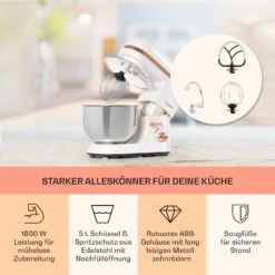 Bella Elegance Küchenmaschine 2000W/2,7PS/5,2 Ltr Edelstahl BPA-frei -Küchenbedarf Angebote 10034365 de 0003 usp