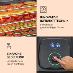 Florida Jerky Dörrautomat Infrarot 500W 4 Programme 35 Bis 75 °C -Küchenbedarf Angebote 10034430 de 0003 logo