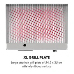 Grillmeile 3000R Elektrogrill 3000W Platte 54,5x35cm Geriffelt -Küchenbedarf Angebote 10034449 yy 0004 logo Klarstein Grillmeile 3000R Pro Grill geriffelt