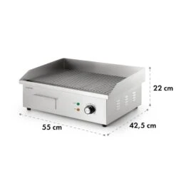 Grillmeile 3000R Elektrogrill 3000W Platte 54,5x35cm Geriffelt -Küchenbedarf Angebote 10034449 yy 0009 logo Klarstein Grillmeile 3000R Pro Grill geriffelt