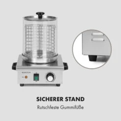 Wurstfabrik 450 Hot Dog Maker 450W 5L 30-100°C Glas Edelstahl -Küchenbedarf Angebote 10034450 de 0007 logo