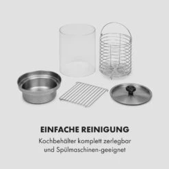Wurstfabrik 450 Hot Dog Maker 450W 5L 30-100°C Glas Edelstahl -Küchenbedarf Angebote 10034450 de 0008 logo