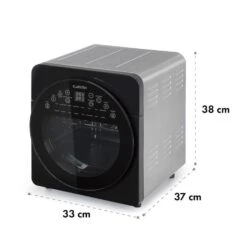 AeroVital Easy Touch Heißluftfritteuse 1700W 14l Timer 16 Programme Metallic / Schwarz -Küchenbedarf Angebote 10034451 yy 0008 logo Klarstein AeroVital easy touch Heissluftfritteuse