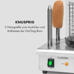 Wurstfabrik Pro 550 Hot Dog Maker 550W 2 Spieße 5L 30-100°C Edelstahl -Küchenbedarf Angebote 10034453 de 0005 logo