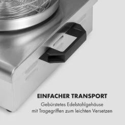 Wurstfabrik 600 Hot Dog Maker 600W 3 Spieße 5L 30-100°C Glas Edelstahl -Küchenbedarf Angebote 10034454 de 0007 logo