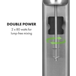 Kraftpaket II Doppel-Milchshake-Mixer Proteinshake 160W Edelstahl -Küchenbedarf Angebote 10034457 yy 0003 logo Klarstein Kraftpaket II Pro Milchshake Mixer 160W