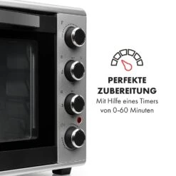 Masterchef 45 Mini-Backofen 45l 2000W 100-230 °C Timer Silber -Küchenbedarf Angebote 10034497 de 0005 logo