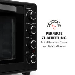 Masterchef 60 Mini-Backofen 60l 2000W 100-230 °C Timer Schwarz -Küchenbedarf Angebote 10034498 de 0005 logo