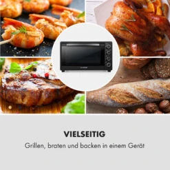 Masterchef 60 Mini-Backofen 60l 2000W 100-230 °C Timer Schwarz -Küchenbedarf Angebote 10034498 de 0007 logo
