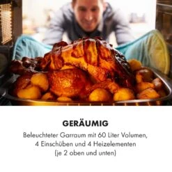 Masterchef 60 Mini-Backofen 60l 2000W 100-230 °C Timer Silber 14 Masterchef 60 Mini-Backofen 60l 2000W 100-230 °C Timer Silber -Küchenbedarf Angebote 10034499 de 0004 logo